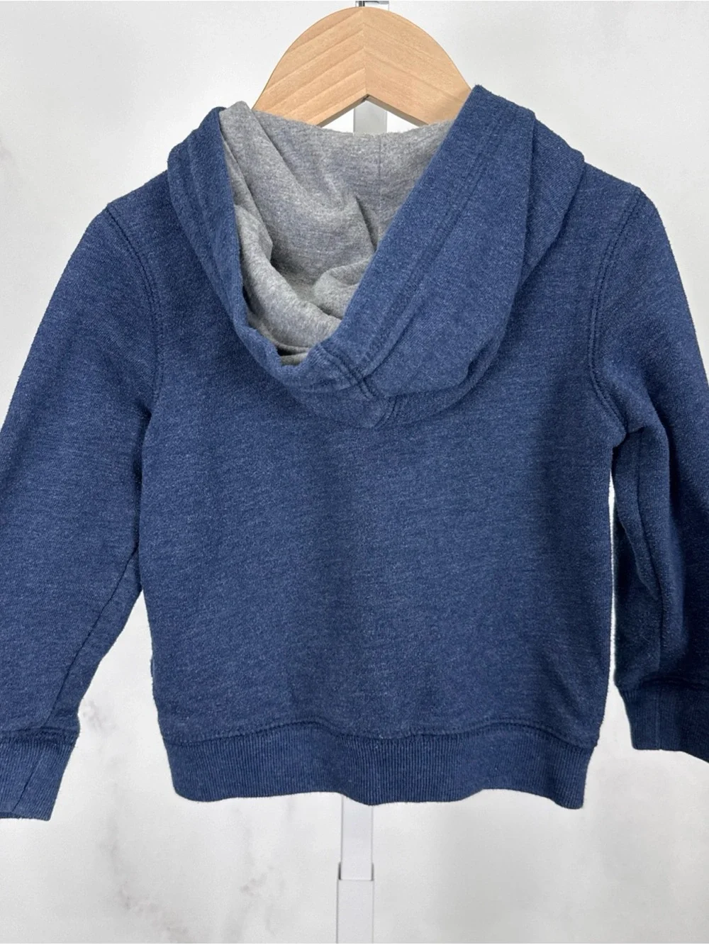 OshKosh B'Gosh Boys Size 3T/3A Full Zip Logo Blue Hoodie